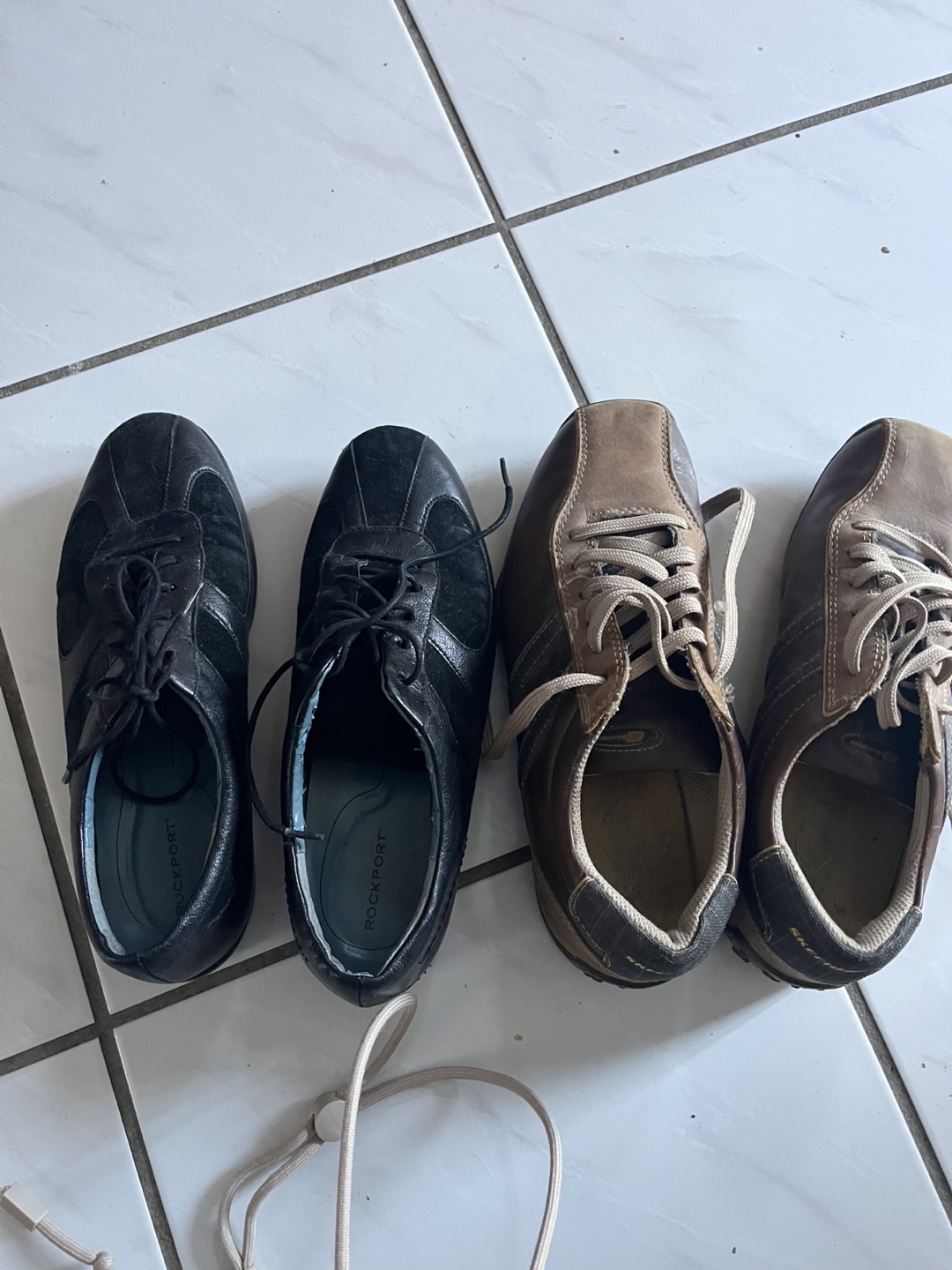 Two pairs of Rockport shoes