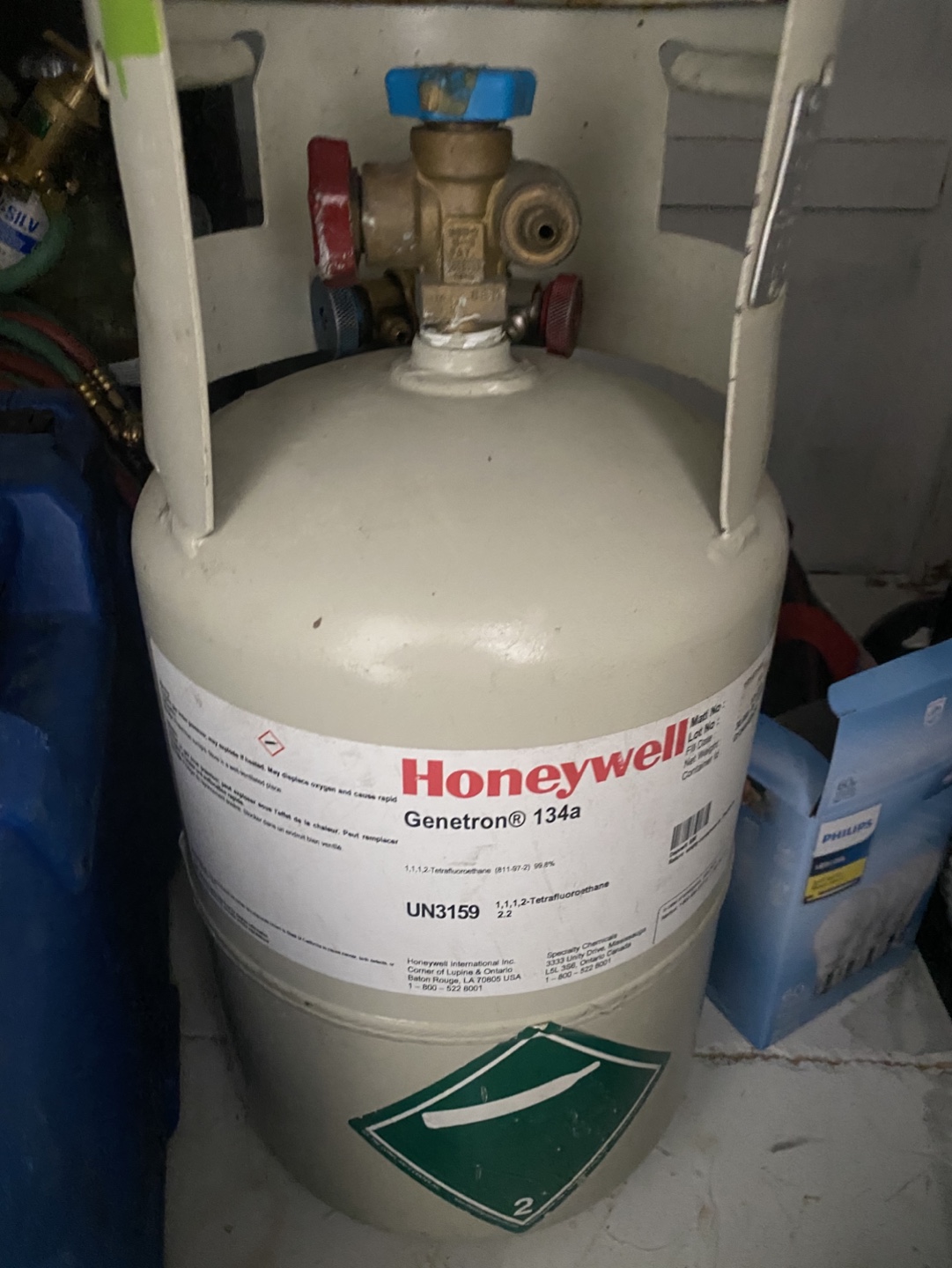Honeywell Genetron 134a Refrigerant Cylinder