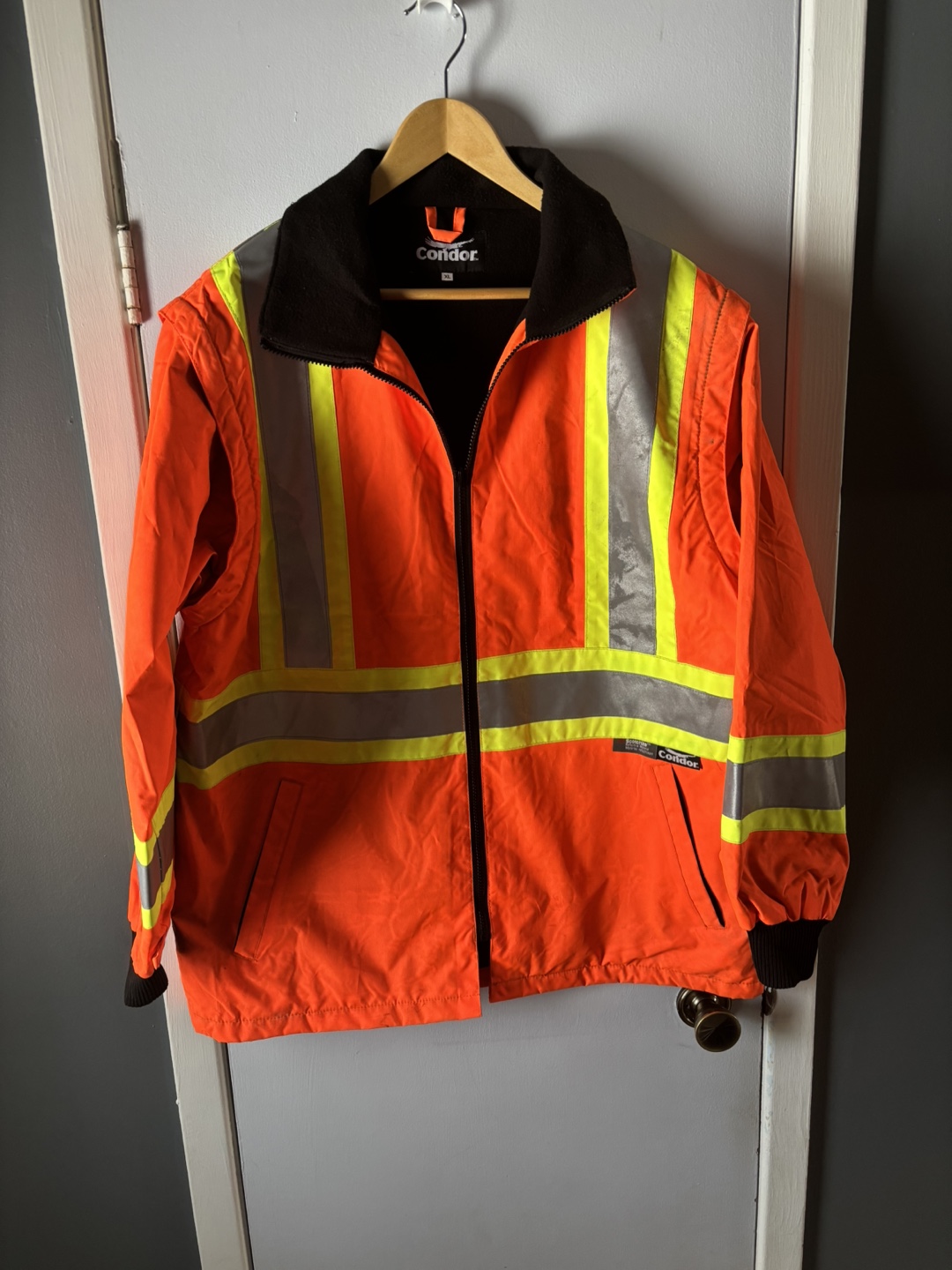 Condor XL High-Visibility Orange Winter Jacket