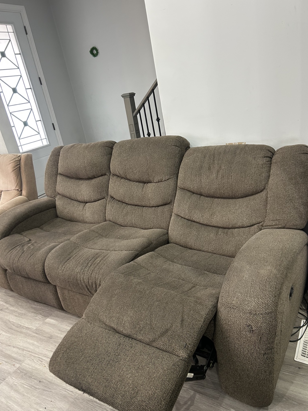 Reclining Sofa - Brown