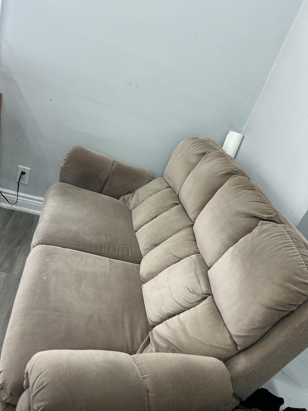Tan Recliner Loveseat