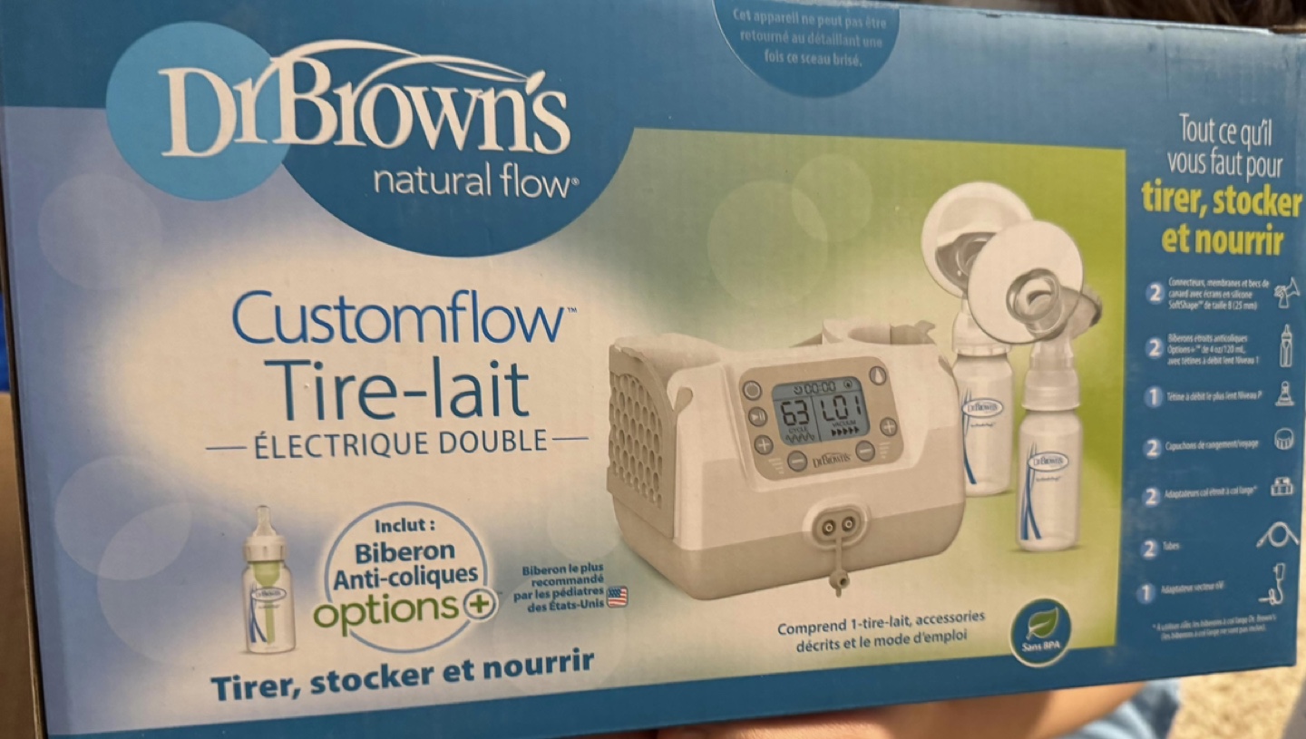 Dr Brown's Customflow Double Electric Breast Pump (UNOPENED)