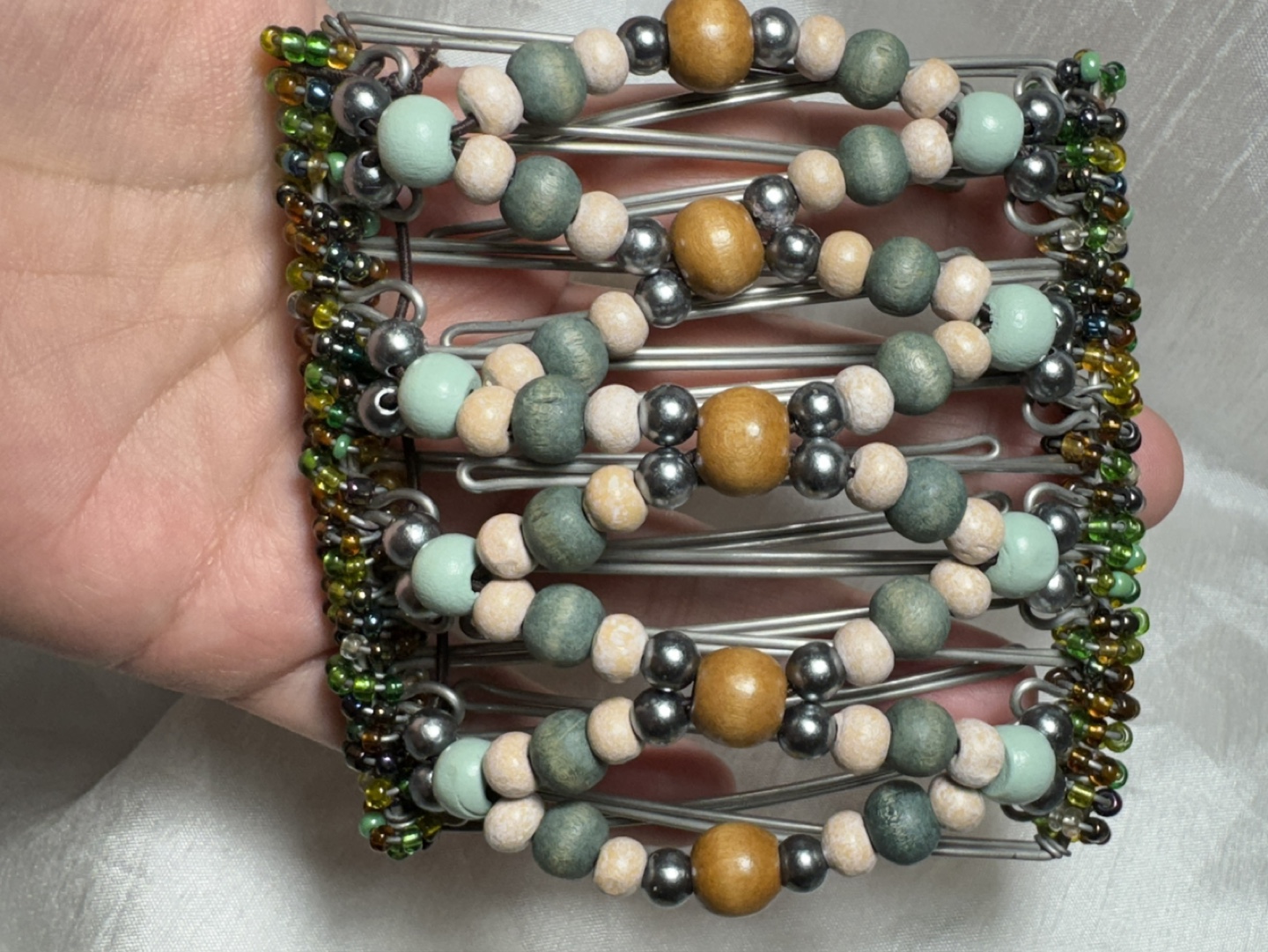 Beaded Hair Clip - hand made high quality - photo 2