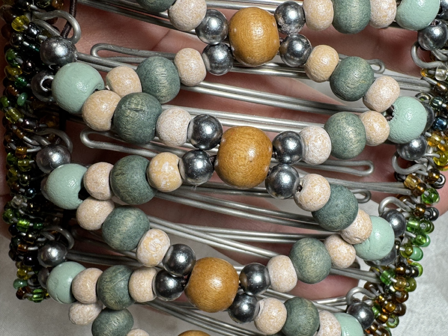 Beaded Hair Clip - hand made high quality - photo 3