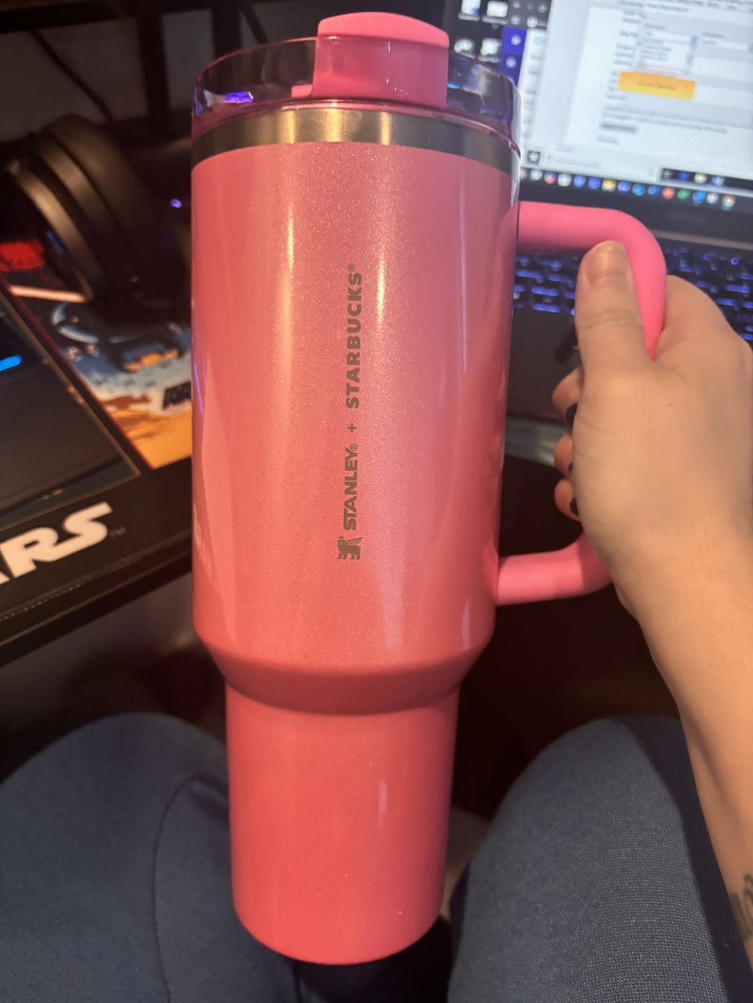 Pink Stanley x Starbucks Tumbler