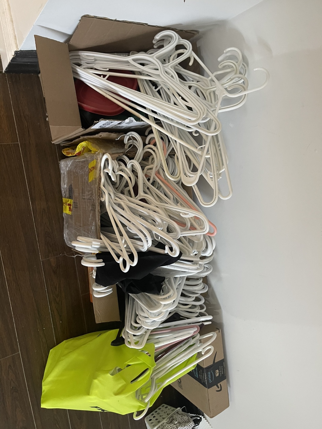 Bulk Lot of Plastic Clothes Hangers