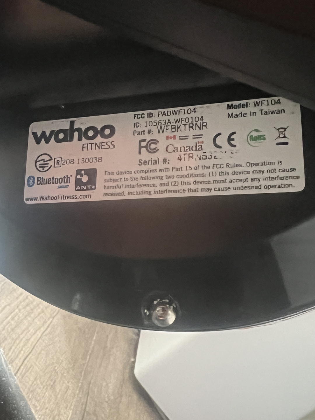 Wahoo KICKR Power Trainer WF104