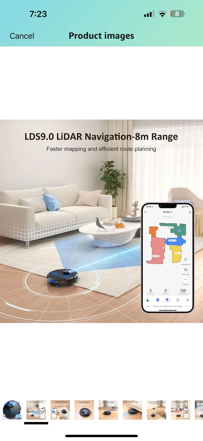 Lubluelu SL60D Robot Vacuum and Mop image indicator(2)