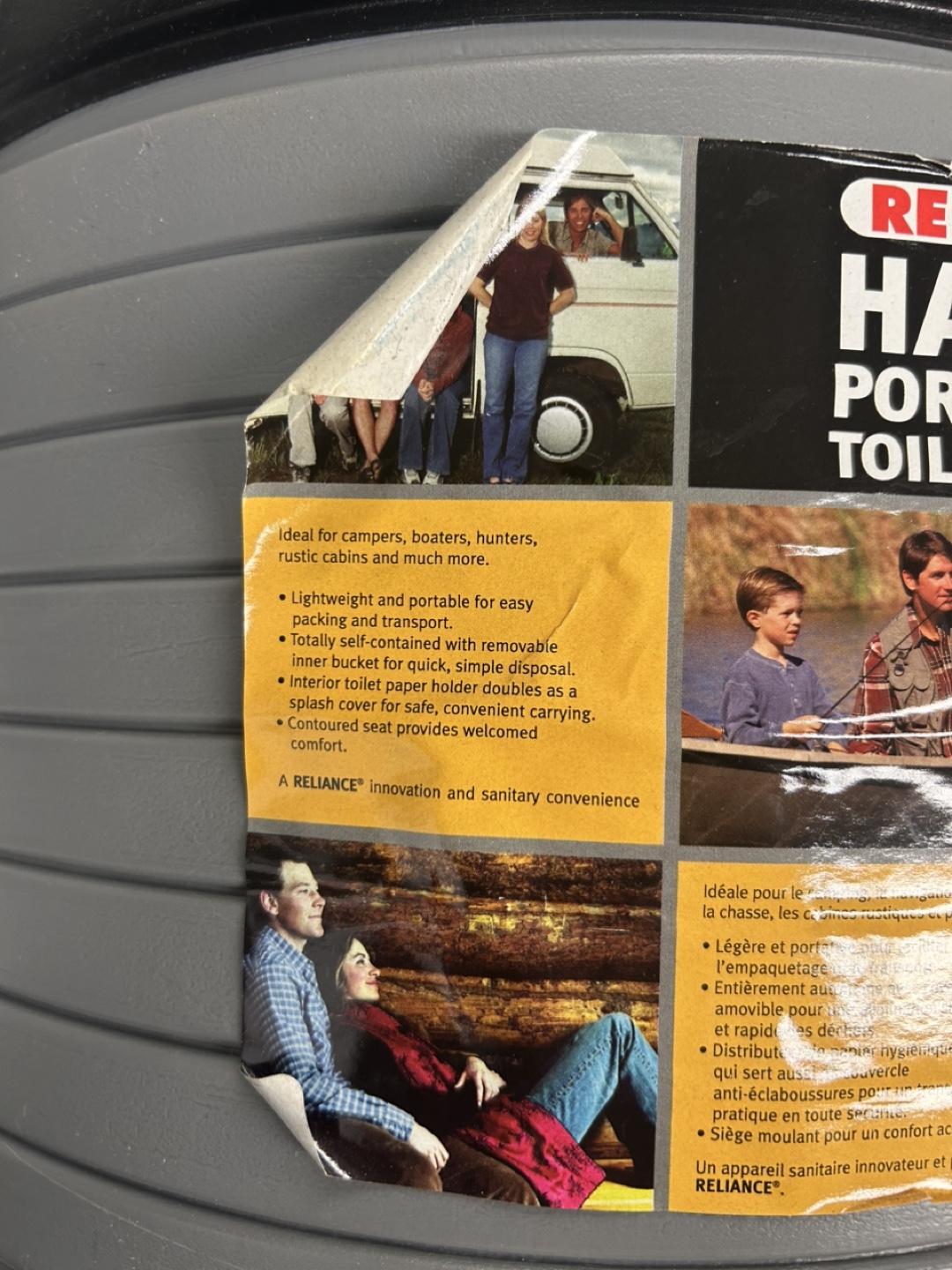 Reliance Hassock Portable Toilet - photo 2