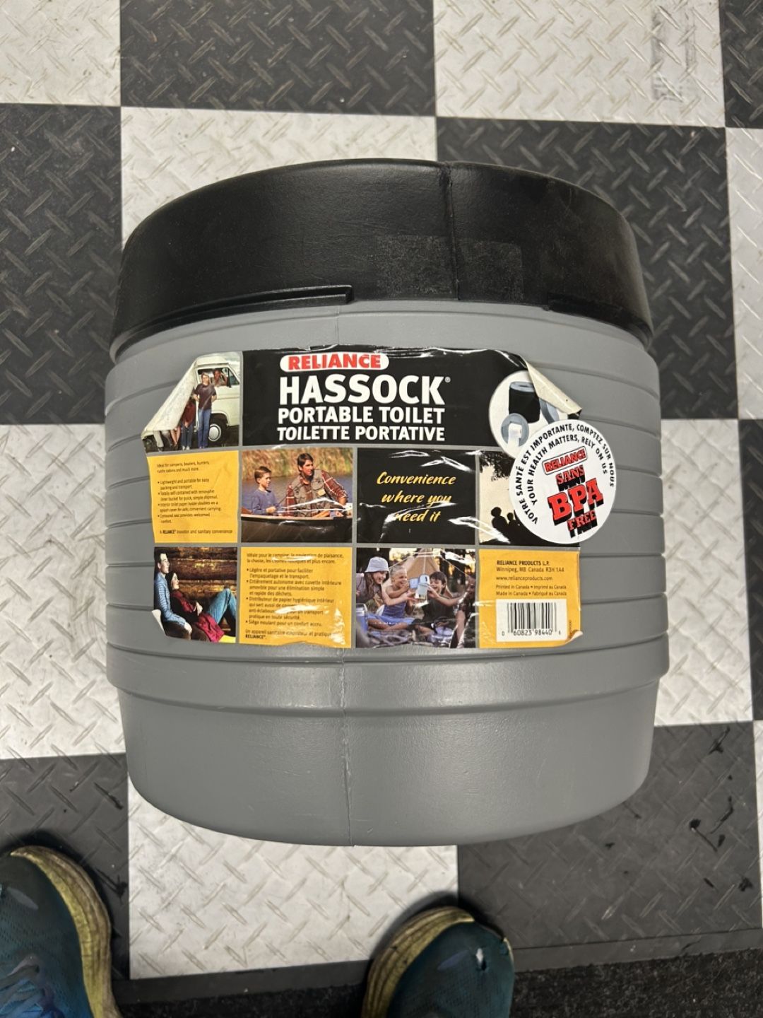 Reliance Hassock Portable Toilet