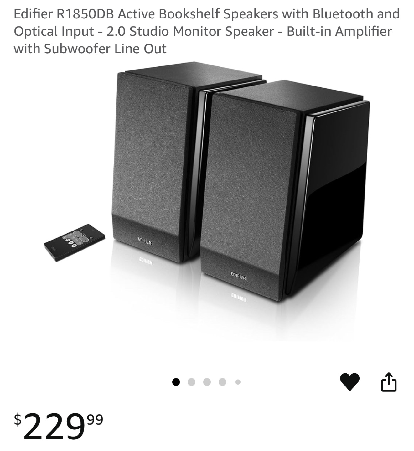 Edifier R1850DB Active Bookshelf Speakers with Bluetooth - photo 4