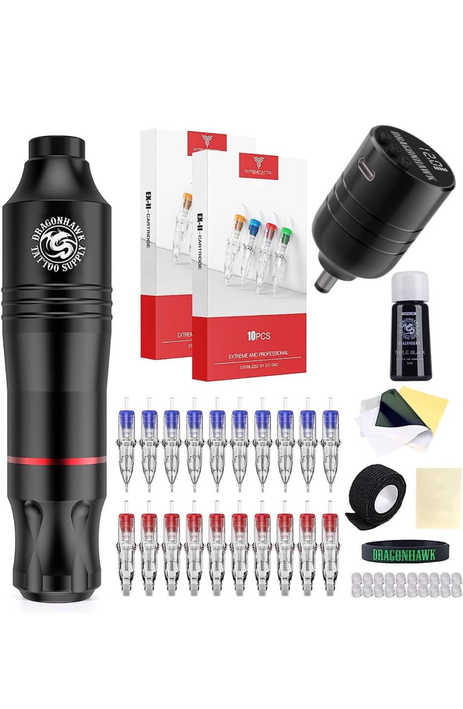 Dragonhawk Rotary Tattoo Machine Kit