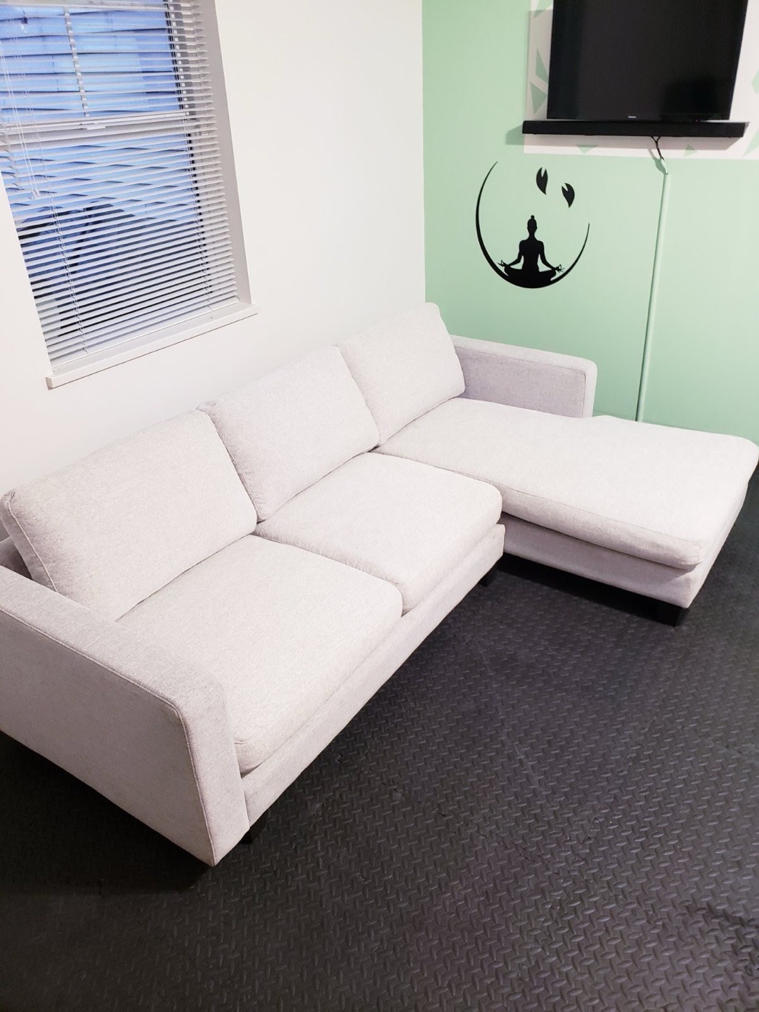 Light Grey Sectional Sofa - photo 2
