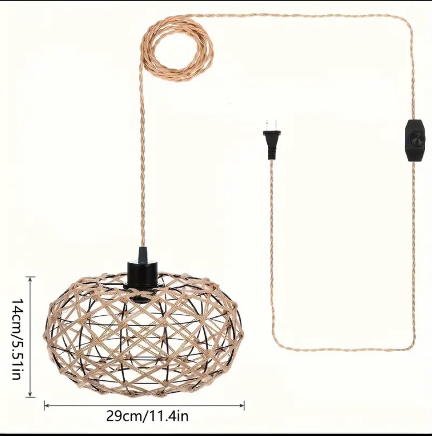 Dimmable Farmhouse Pendant Light Fixture