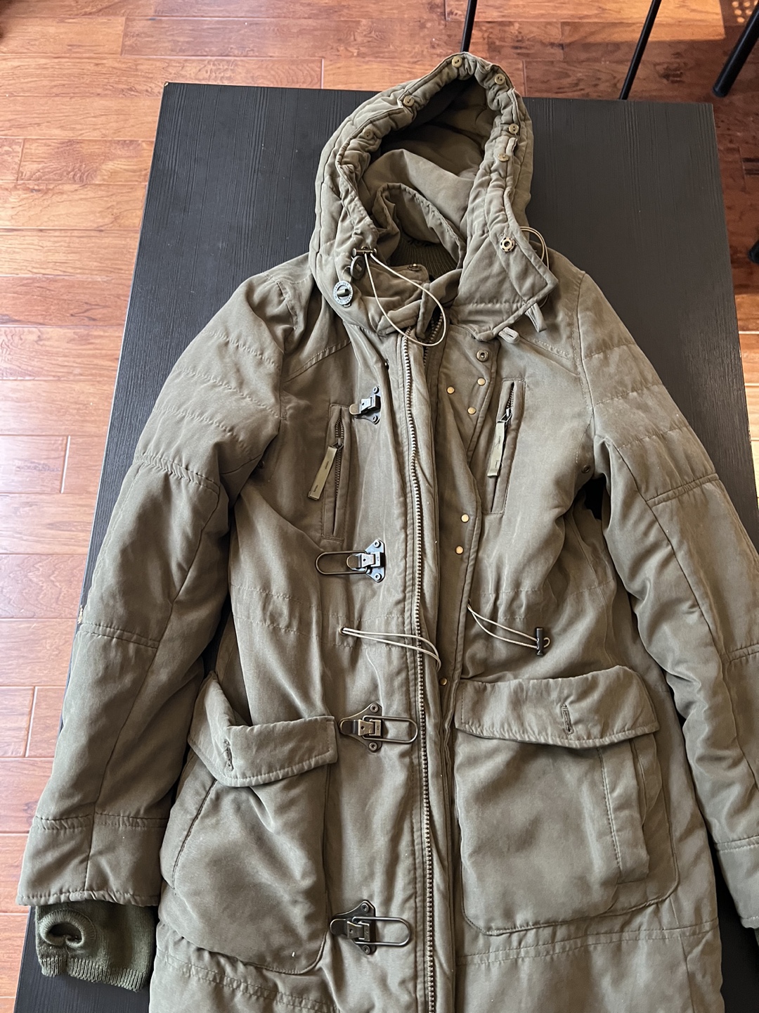 Olive Green Toggle Jacket - Women S size - photo 2