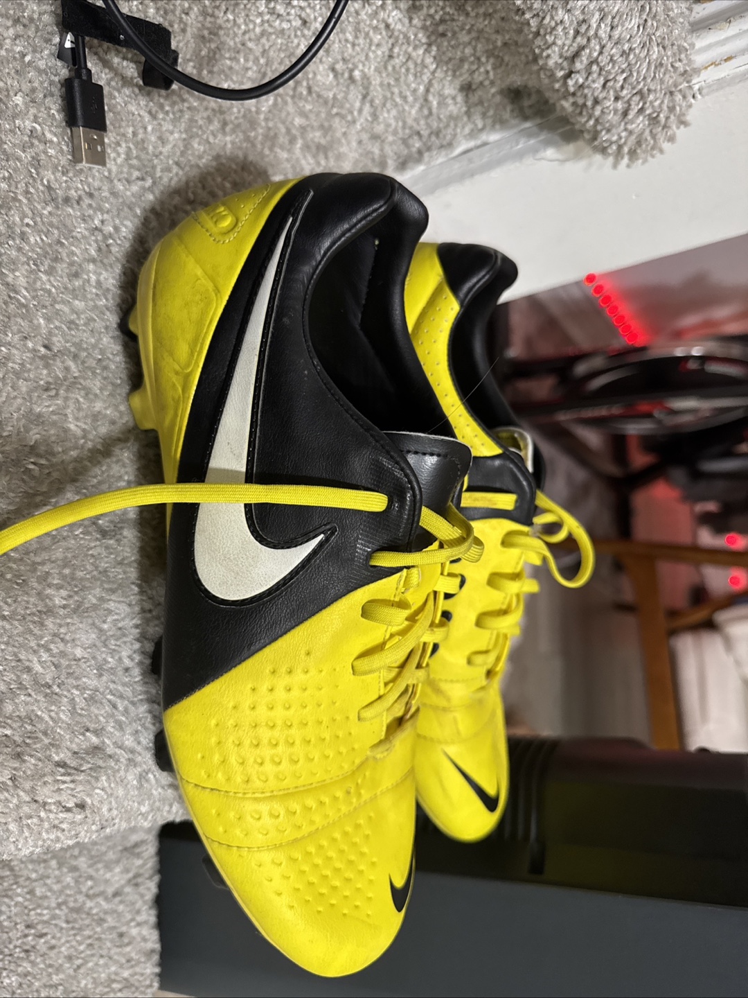 Nike CTR 360 lll Yellow and Black Soccer Cleats - photo 5