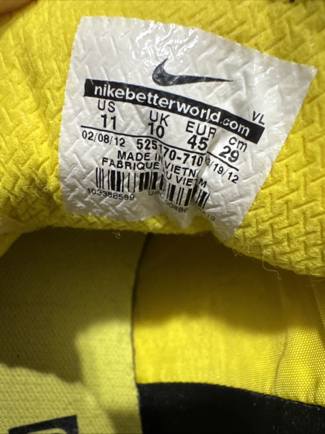 Nike CTR 360 lll Yellow and Black Soccer Cleats - photo 2