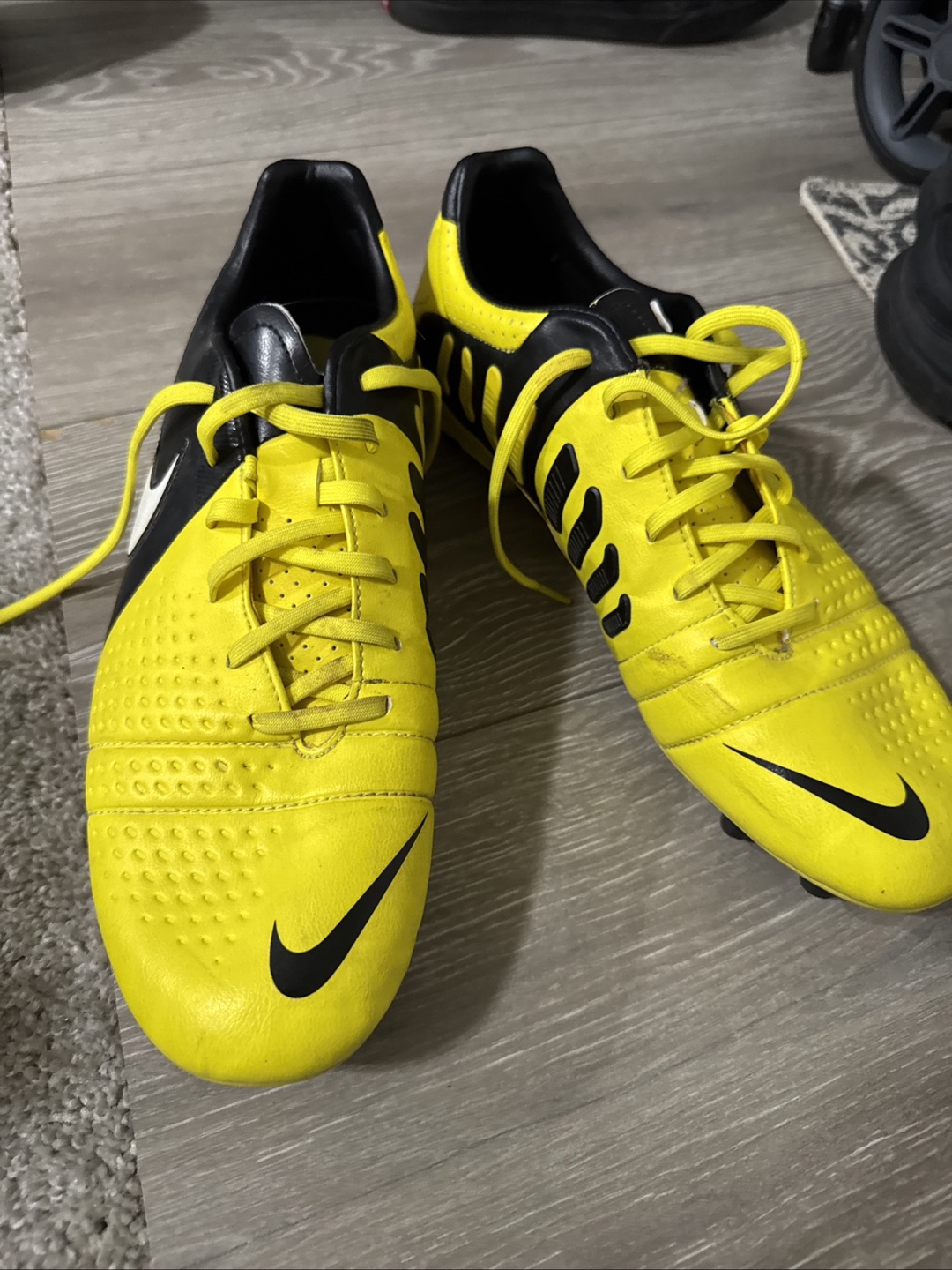 Nike CTR 360 lll Yellow and Black Soccer Cleats