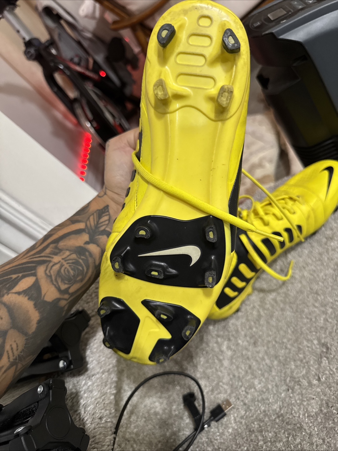 Nike CTR 360 lll Yellow and Black Soccer Cleats - photo 3