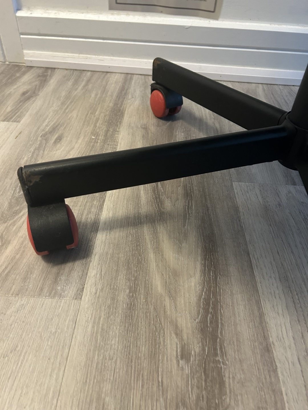 IKEA Mesh Office Chair - Black and Red - photo 3