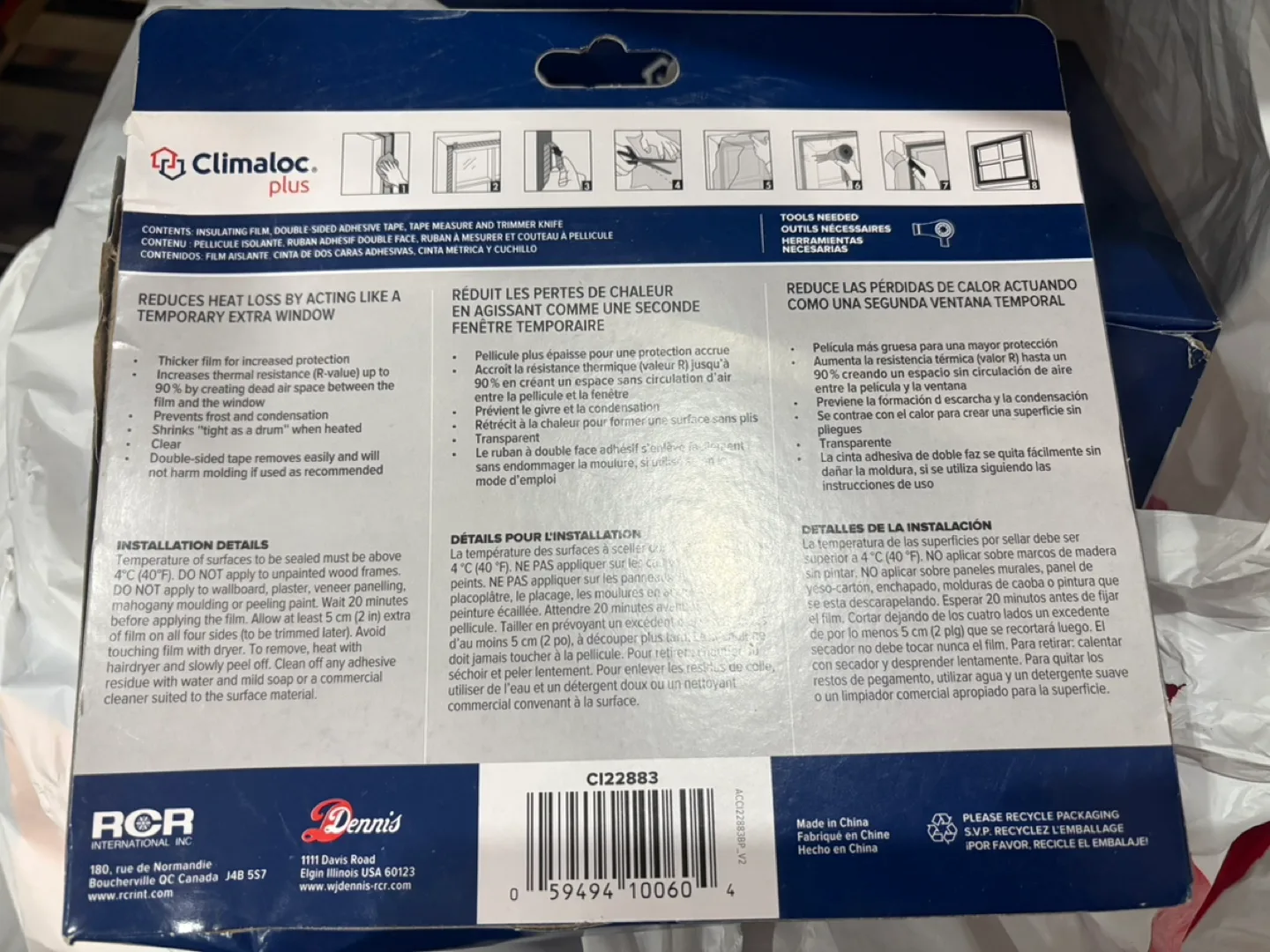 ClimaLoc Plus Heavy Duty Insulating Window Film image indicator(2)
