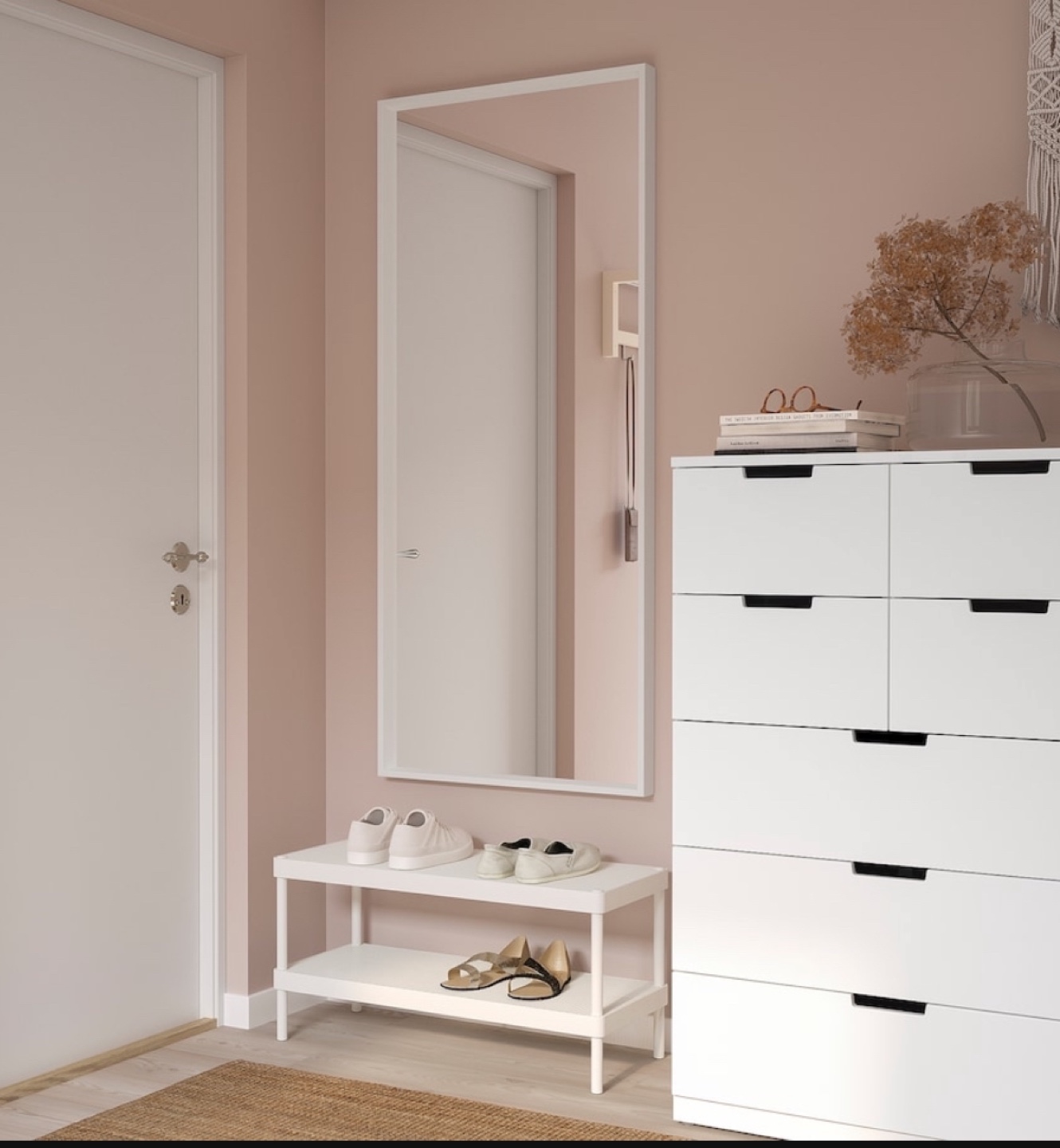 IKEA Nissedal White Mirror $50