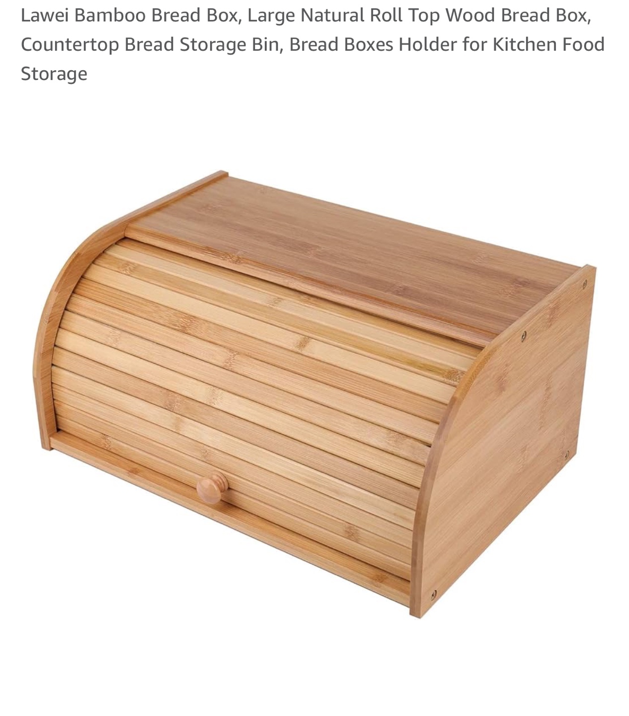 Bamboo Bread Box - photo 3