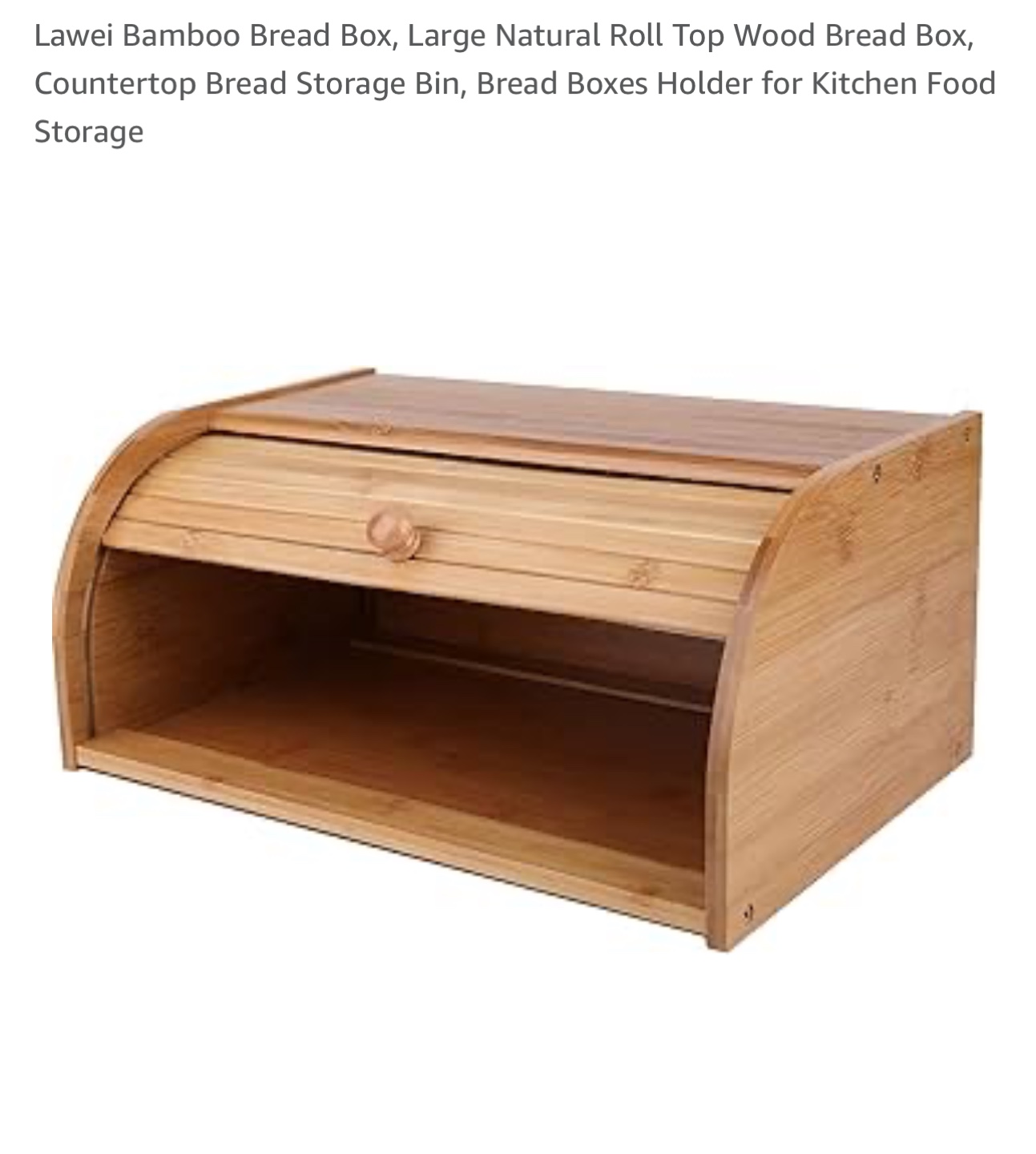 Bamboo Bread Box - photo 2