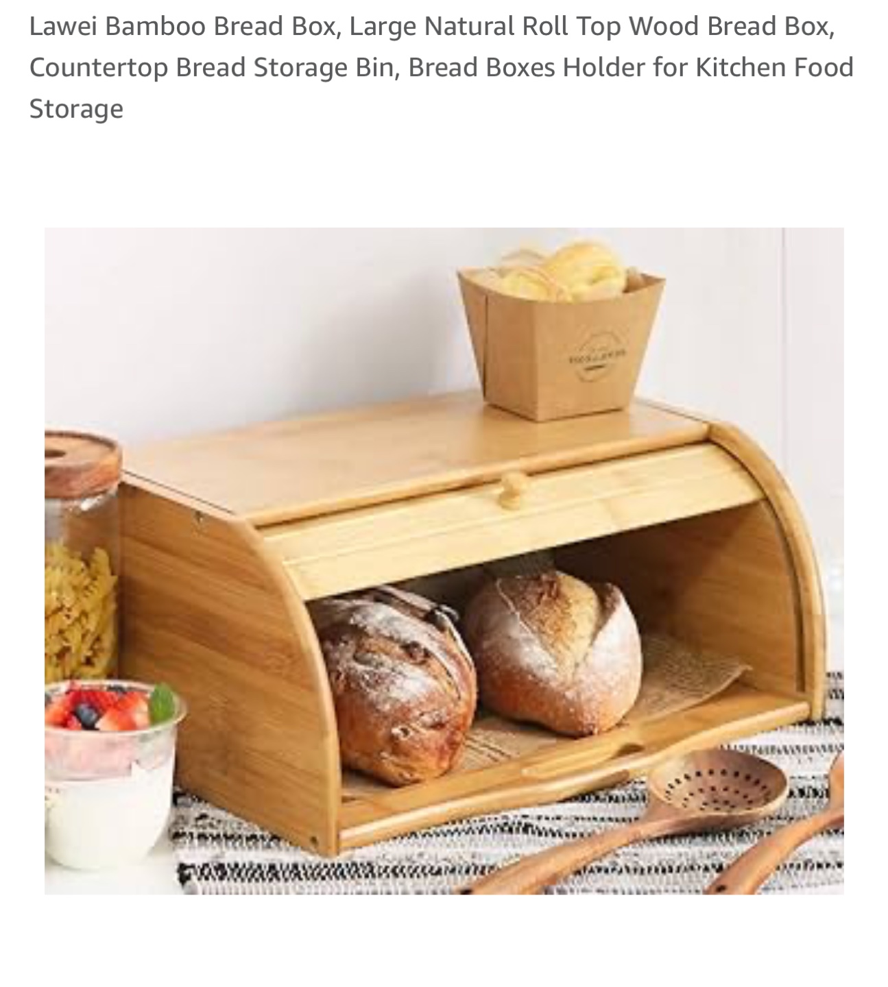 Bamboo Bread Box