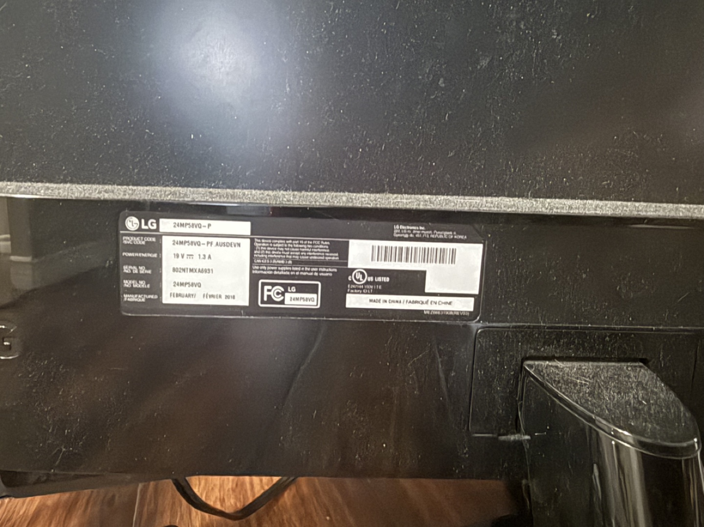 LG 24MP58VQ 24-inch LED Monitor