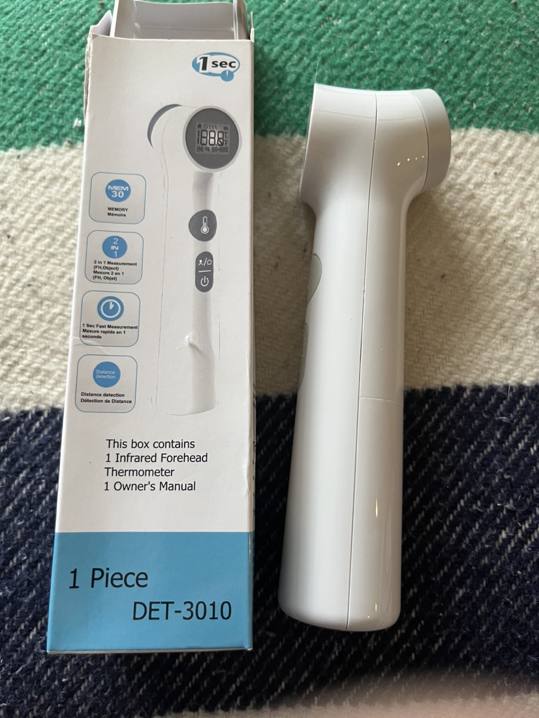 New infrared forehead thermometer