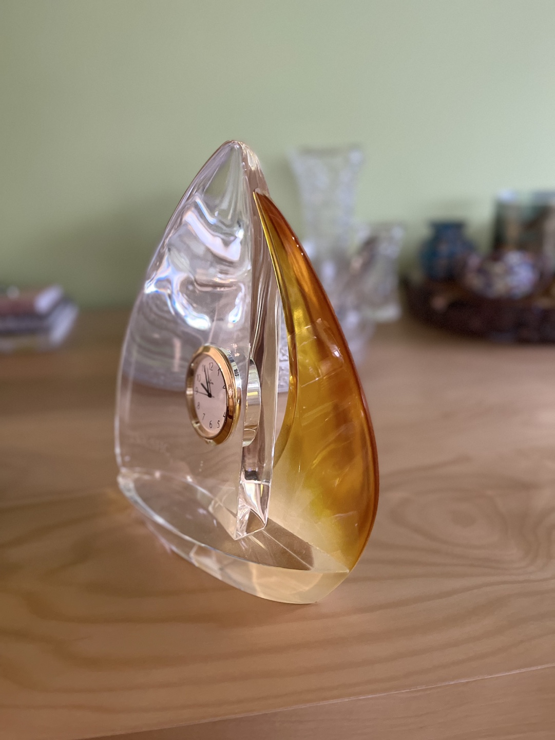 Bulova Crystal Sailboat Clock