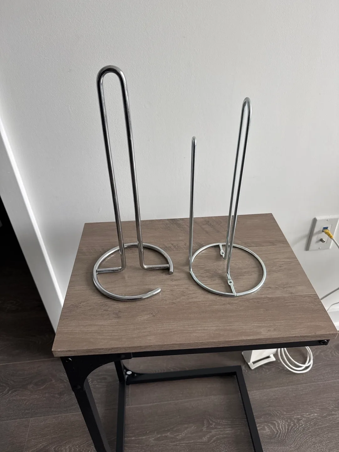 Two Metal Paper Towel Holders thumbnail