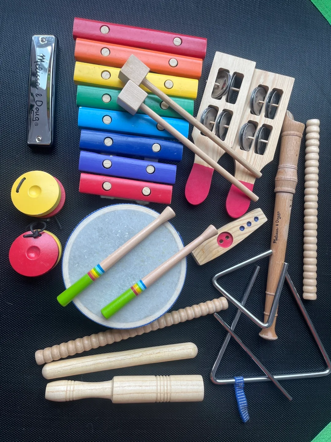 Melissa & Doug Deluxe Band Set with Wooden Storage Case