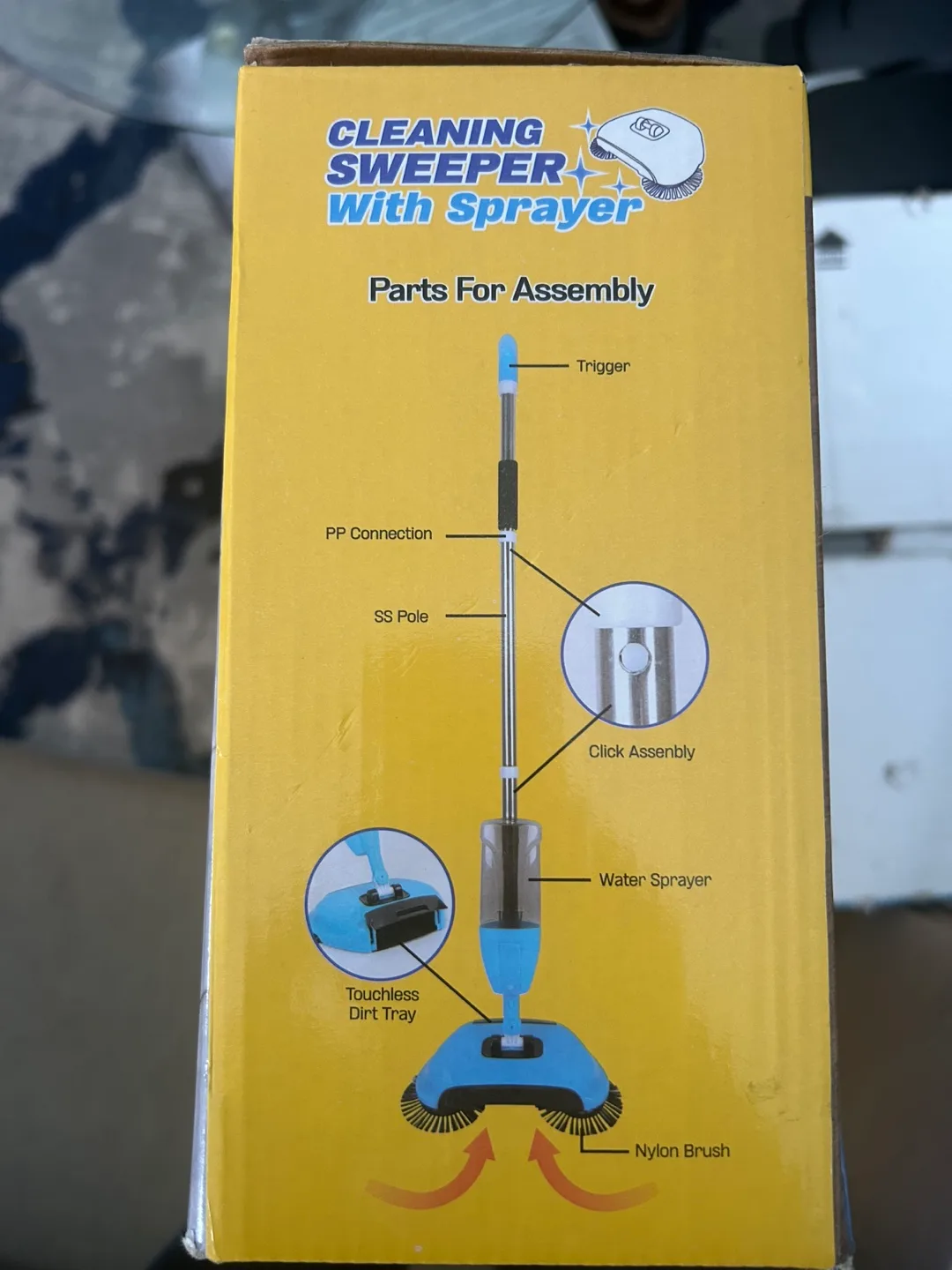 New Wellrich 2in1 Cordless Cleaning Sweeper + Sprayer image indicator(9)