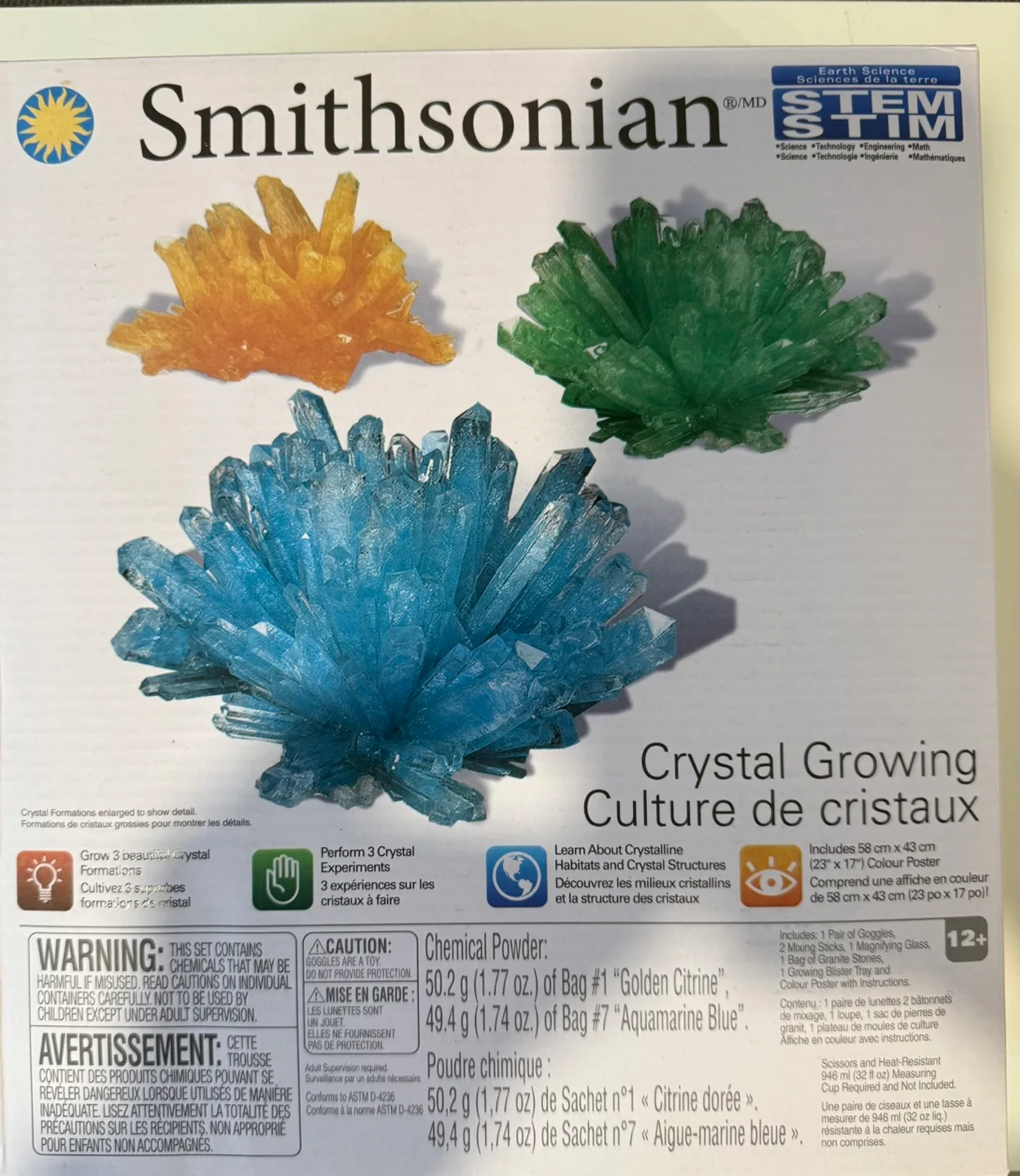 Smithsonian Crystal Growing Culture Kit thumbnail
