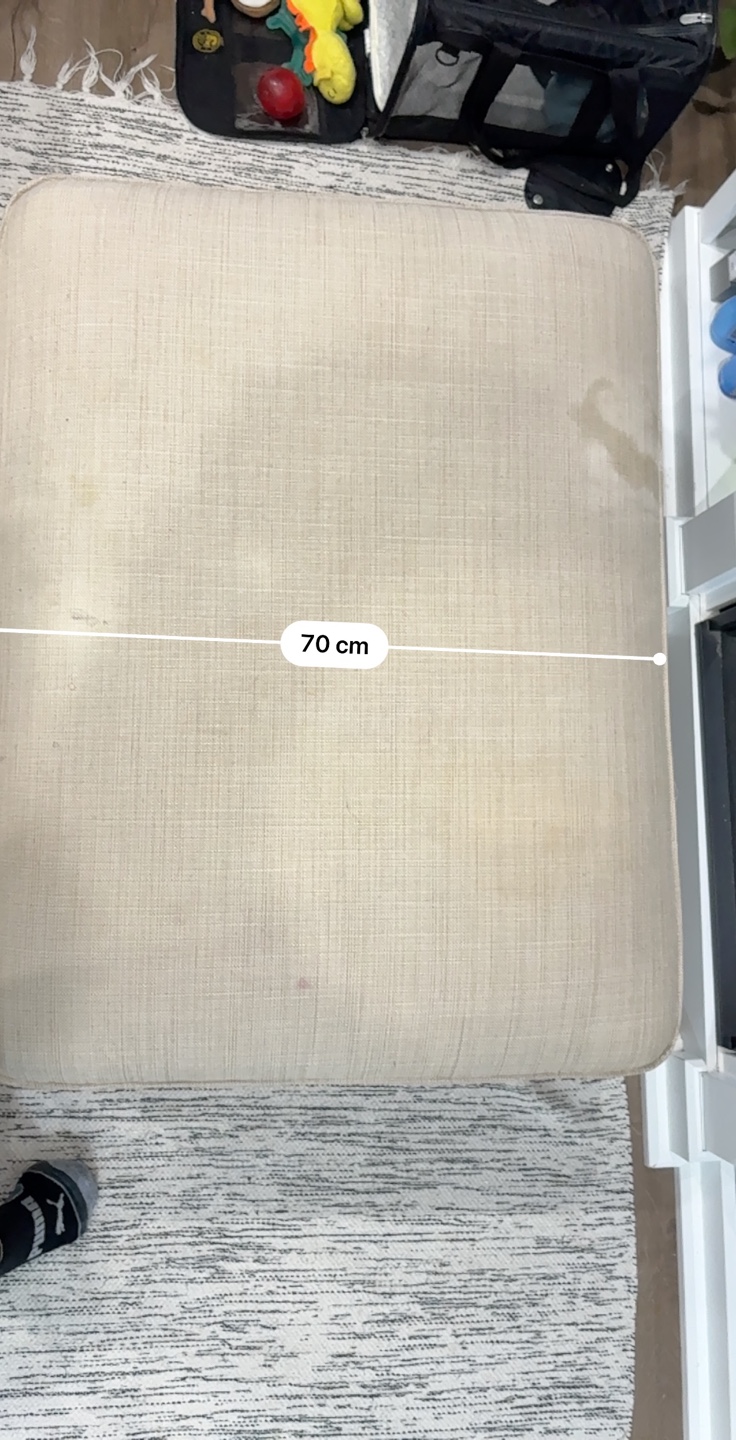 Beige Storage Ottoman - photo 5