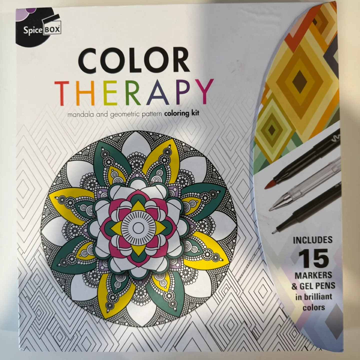 Spicebox Color Therapy Mandala Coloring Kit thumbnail