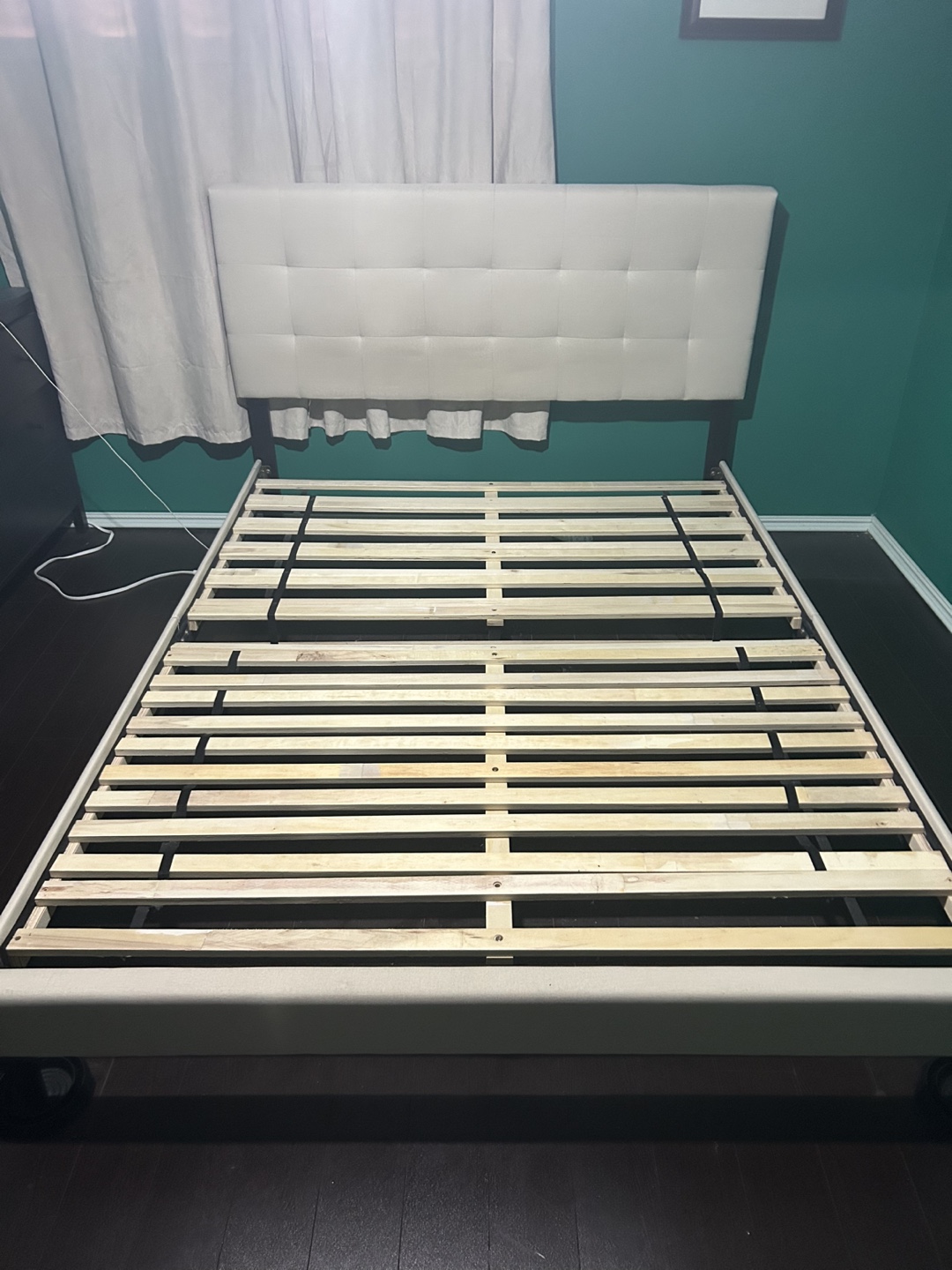 Queen Size Bed Frame with Headboard