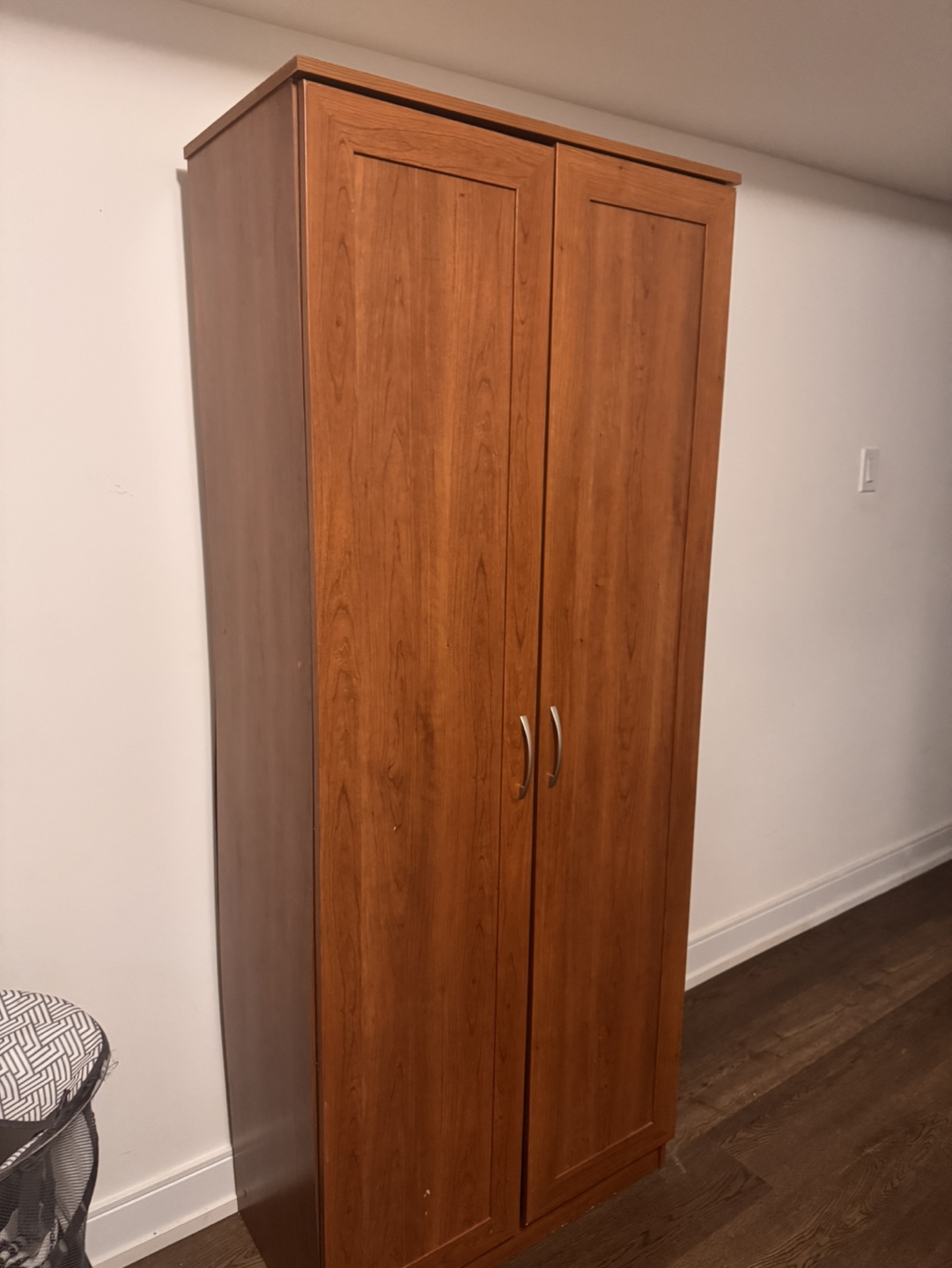 Tall Wooden Storage Cabinet