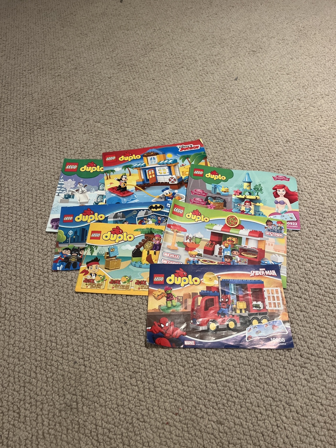 Large Lot of LEGO Duplo Blocks and Instruction Manuals - photo 3