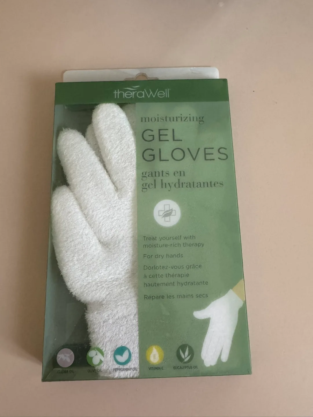 theraWell Moisturizing Gel Gloves - New thumbnail