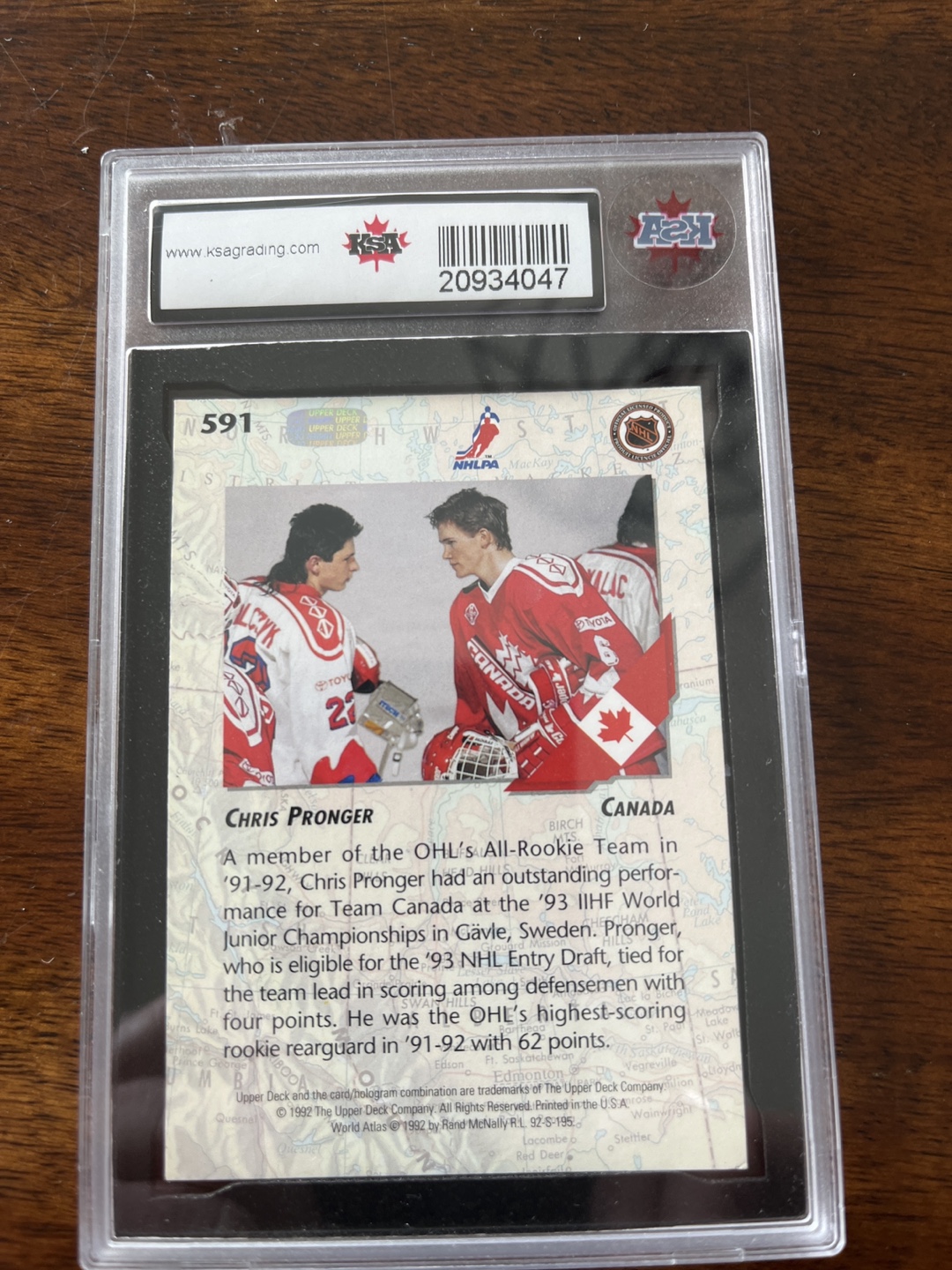 Chris Pronger graded rookie card and Hockey Card Lot - photo 2