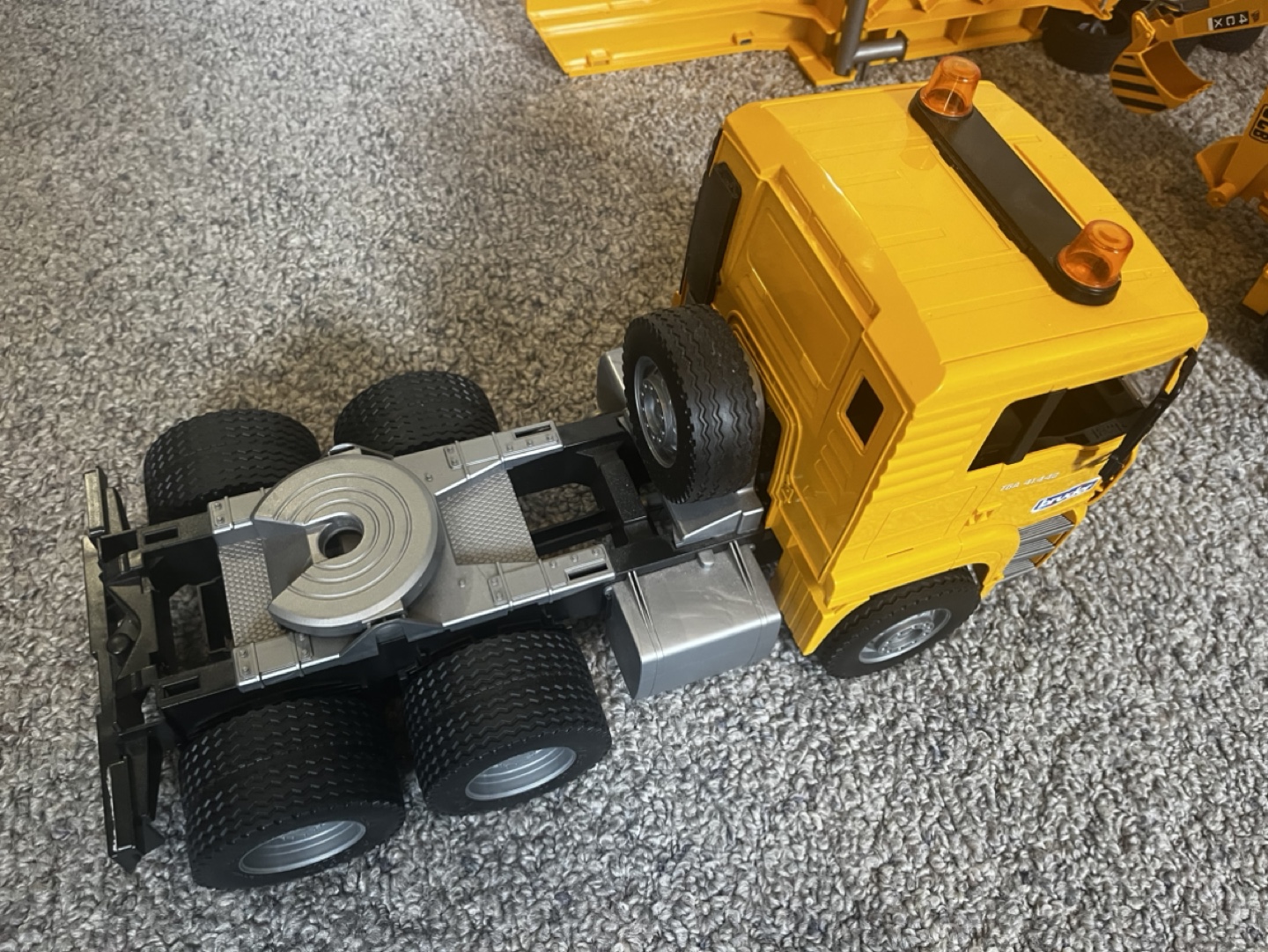Bruder 1.25 Scale Construction Truck Set with Backhoe Loader - photo 5