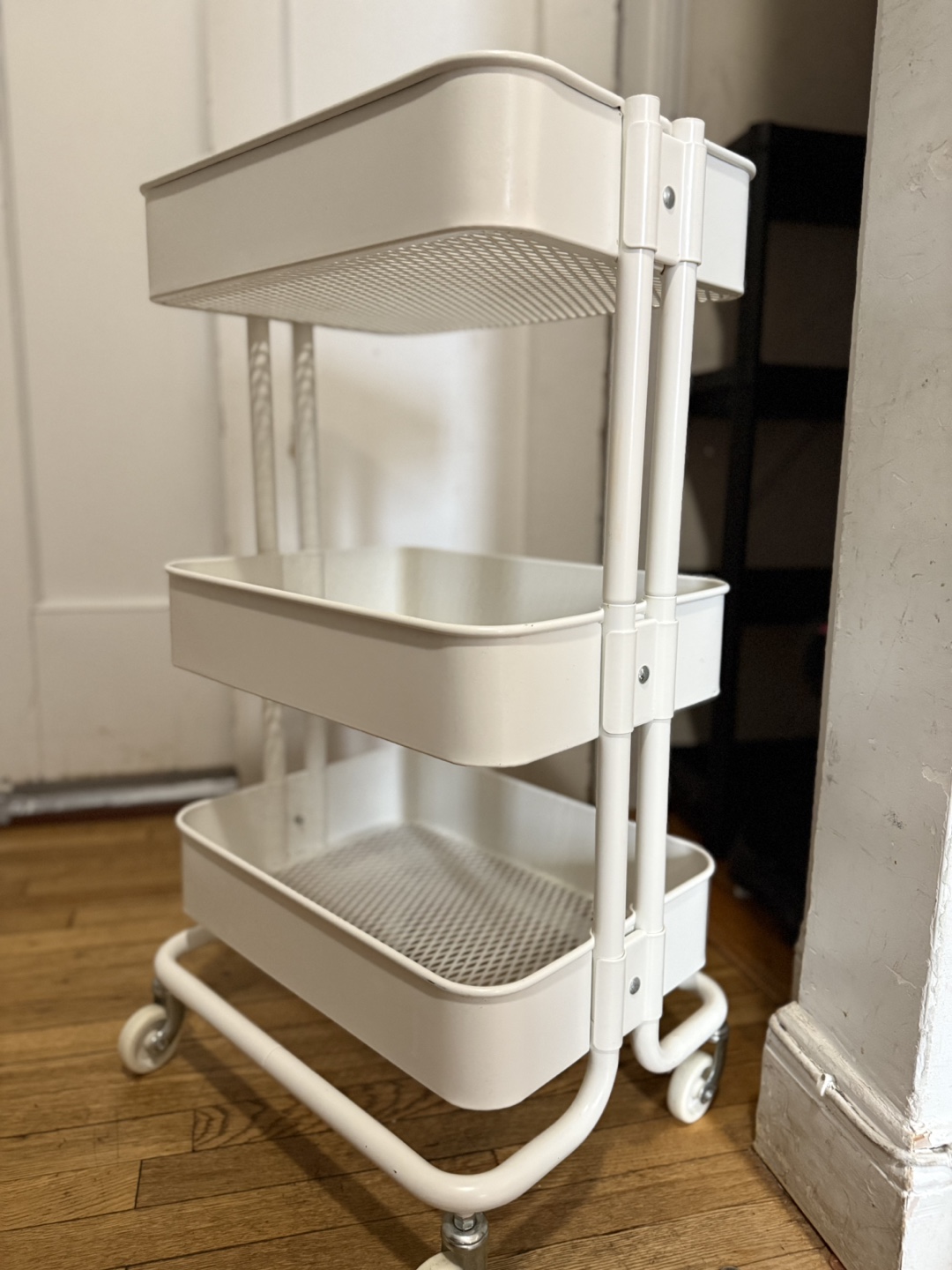 White 3-Tier utility  Cart