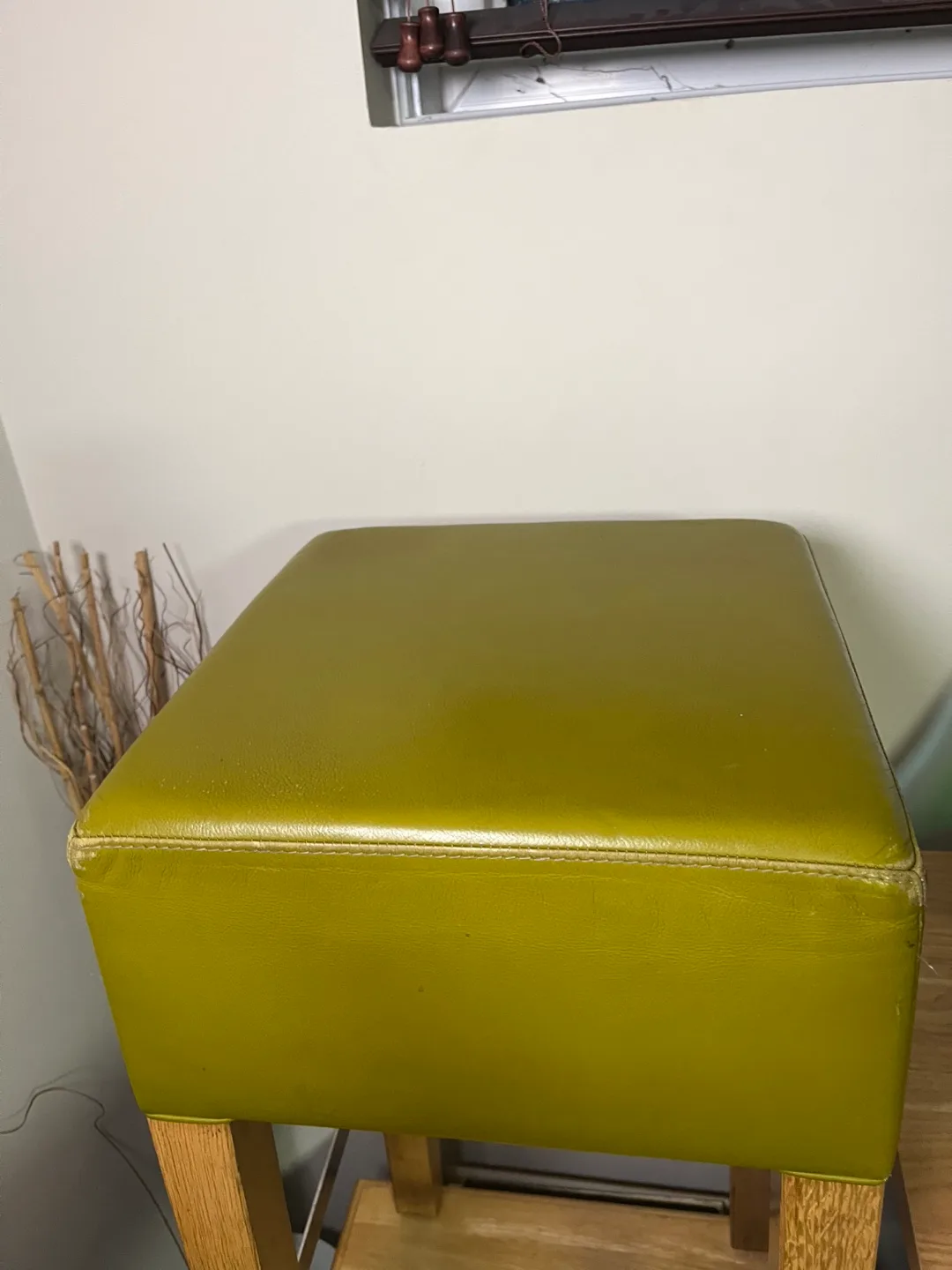 Mancha Bar Stool - Olive Green Leather image indicator(3)