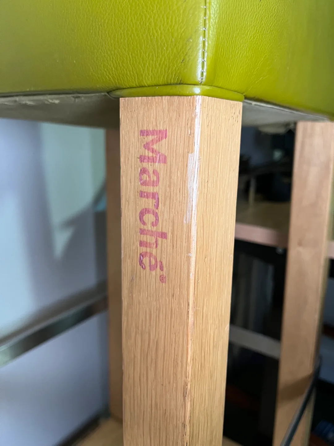 Mancha Bar Stool - Olive Green Leather image indicator(2)