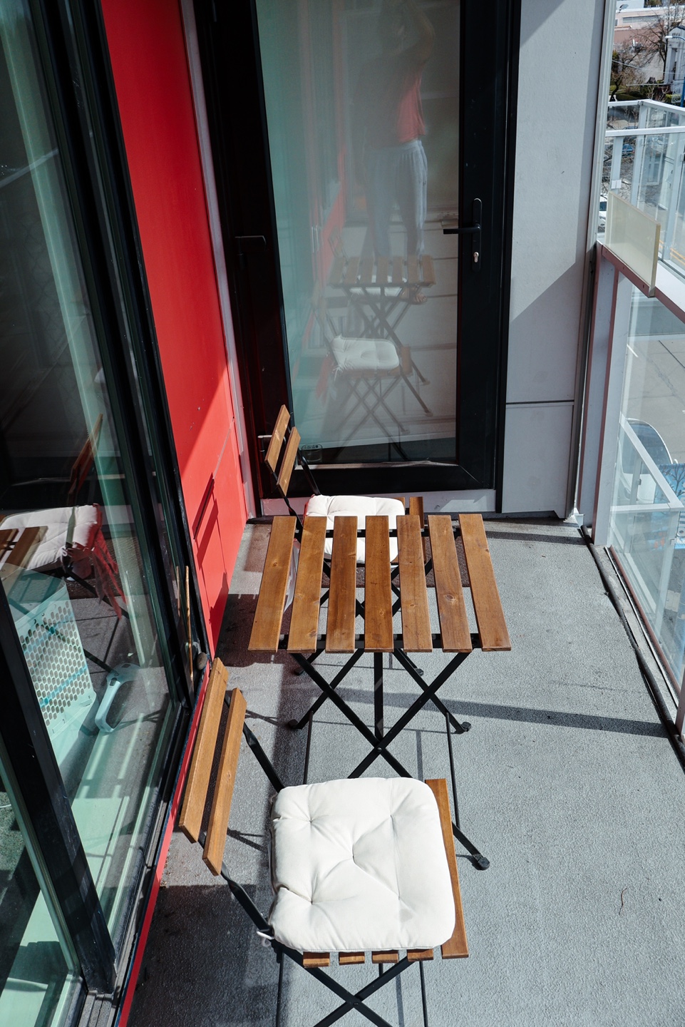 IKEA TÄRNÖ Balcony Table + 2 Chairs – $25