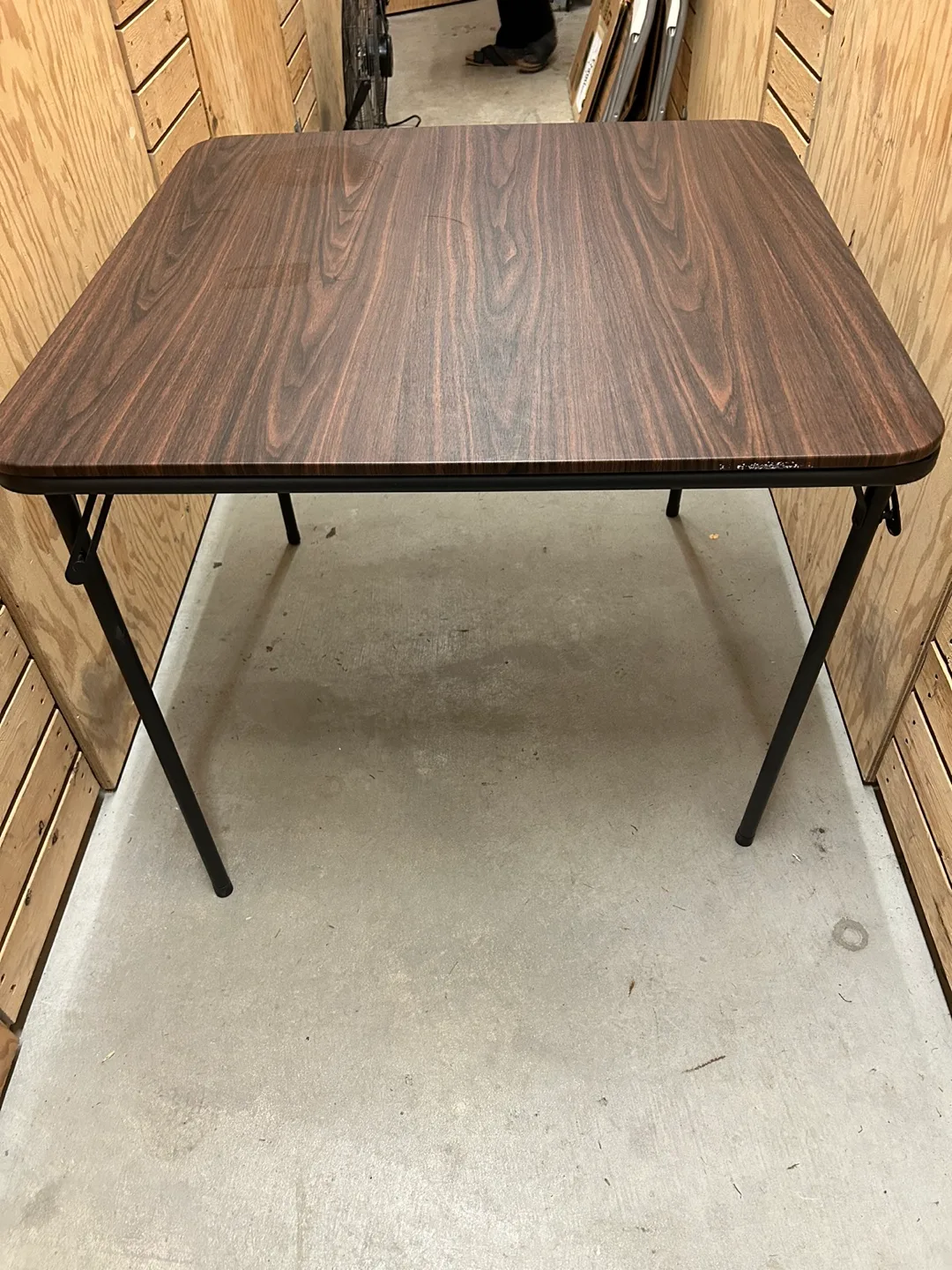 Folding dinning Table - Dark Brown Woodgrain Top thumbnail