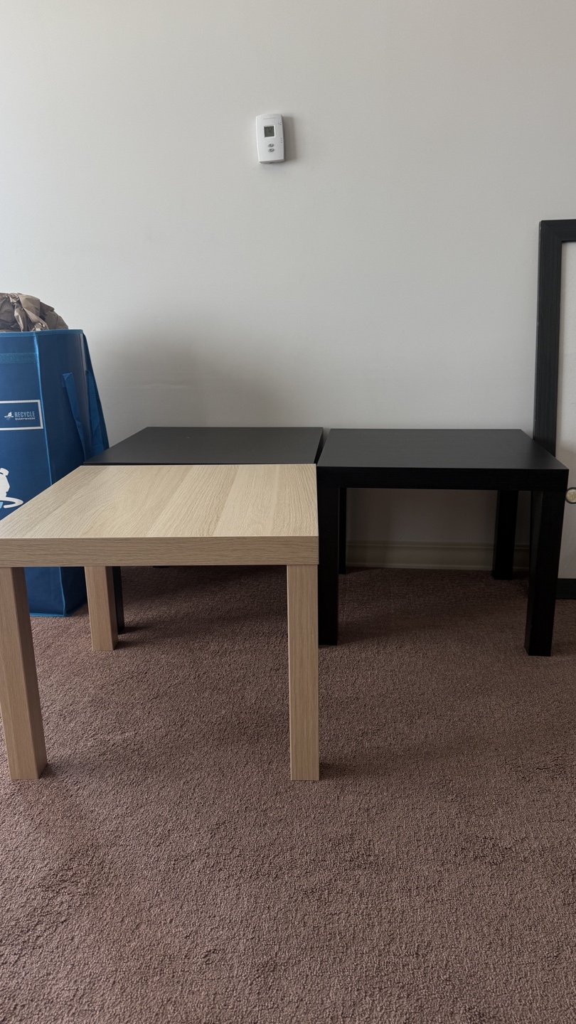 Three IKEA Lack Side Tables - photo 2